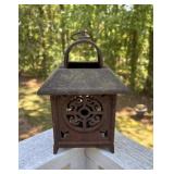 Cast Iron Pagoda Candle Holder A