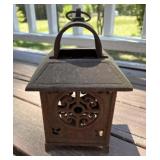 Cast Iron Pagoda Candle Holder C
