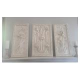 Wooden Floral Panels and Candles
