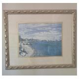 Framed Victorian Seaside Print