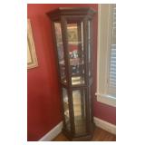 Lighted Corner Curio Cabinet