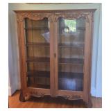 Vintage Oak Curio Cabinet