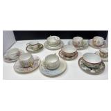 Assorted Teacups and Saucers
