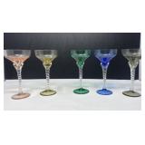 Colorful Cocktail Glasses