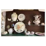 Capodimonte Pitcher and Vintage China