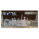 Clear Glass Decanters and Barware