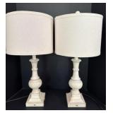 Farmhouse Style Table Lamp Pair