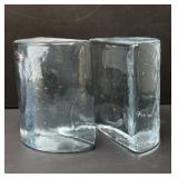 Handcrafted Blenko Glass Bookends