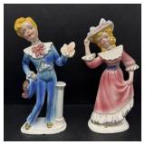 Ceramic Lady and Gentleman Figurine Set