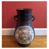 Japanese Bronzed Chinoiserie Vase