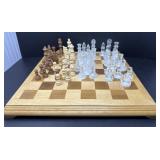 Wooden Chess Board and Pieces