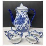 Teapot Themed Wall Pocket and Napkins Rings