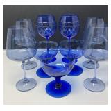 Blue Beverage Glasses