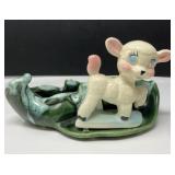 Vintage Pottery Lamb Planter
