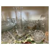 Assorted Cut Glass Servingware