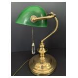 Brass Bankers Lamp