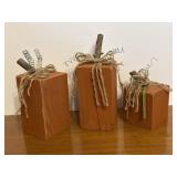Wooden Fall Pumpkin Decor