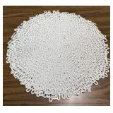 Four White Placemats
