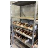Metal Shelving Unit Including Electrical Items
