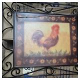 Rooster Tray and Dishes Drying Stand