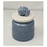 Zerodeko Nautical Blue Ceramic Canister