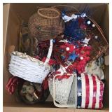 Box of Holiday Decorations