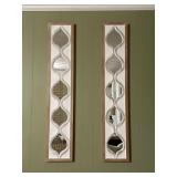 Two Wood Wall Mirrors