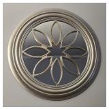 Gold-Tone Medallion Wall Mirror