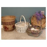 Four Wicker Baskets