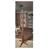 Wood coat rack