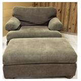 Chair-and-a Half with Ottoman