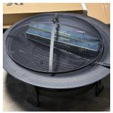 Round Outdoor Wood Burning Fire Pit