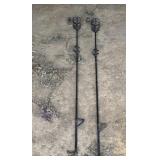 Two Metal Citronella Candle Holders
