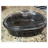 Black Oval Baking Dish with Lid