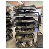 Two Metal Turning Storage Bins