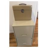 Two Drawer Metal Filing Cabinet