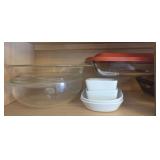 Assortment of Pyrex Baking Dishes