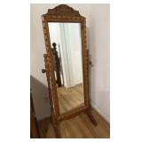 Wooden Cheval Floor Mirror
