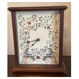 Cross Stitch Mantle Clock