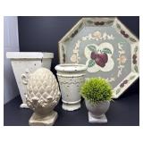Wooden Tray and Home Decor