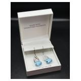 Sterling Silver with Swarovski Crystal Earrings