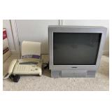 Vintage Television and Fax Machine