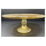 Iridescent Glass Cake Stand