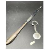 Kirk Sterling Letter Opener with Keychain