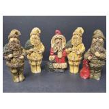 Collection of Christmas Resin Santa