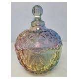 Vintage Colorful Glass Candy Dish