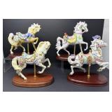 Four Lenox Carousel Figures