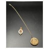 Sweetheart Locket with High School Pin