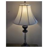 Lamp with Glass and Bronze Base