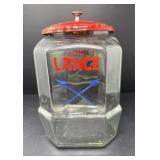 Lance Cracker Glass jar